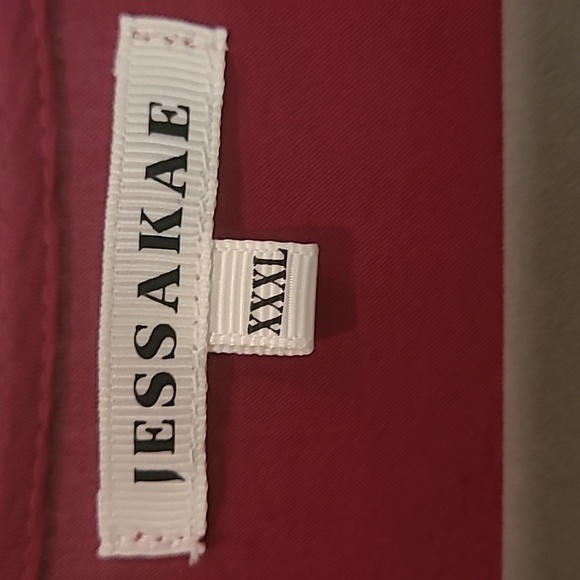 JessaKae Maroon Embroidered Faux-Wrap Dress XXXL - Picture 3 of 5